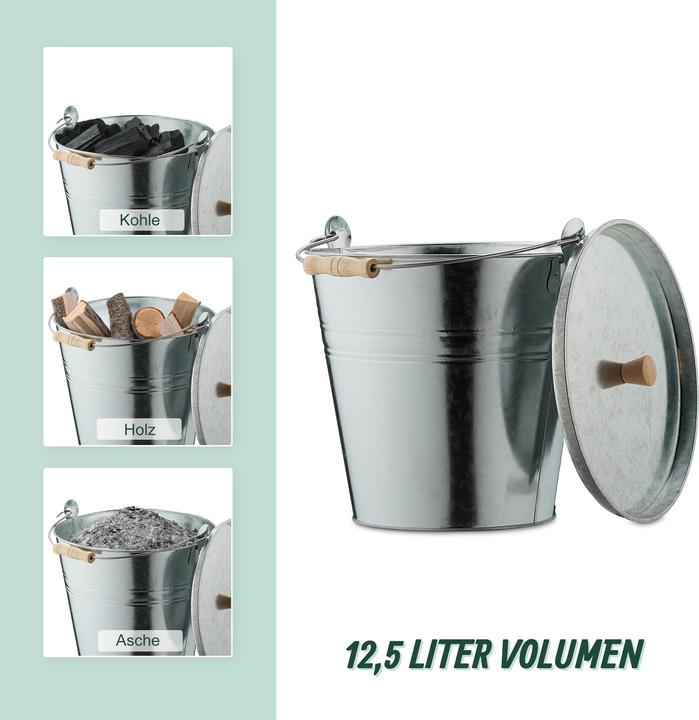 Produktbild Relaxdays Ascheeimer