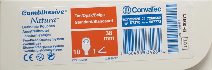 Image du produit ConvaTec Ileo Beutel std opak 38mm (10 pièce(s), 10000 ml, 152 g)