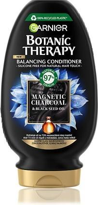 Image du produit Garnier Après-shampooing hydratant pour cheveux gras et secs ends Botanic Therapy Magnetic Charcoal (200 ml)