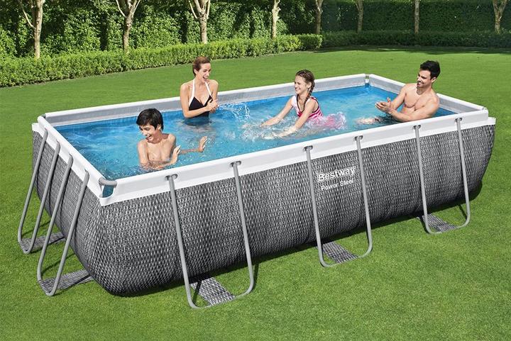 Produktbild Bestway Power Steel Frame Pool-Set 404 x 201 x 100 cm (404 x 201 x 100 cm)