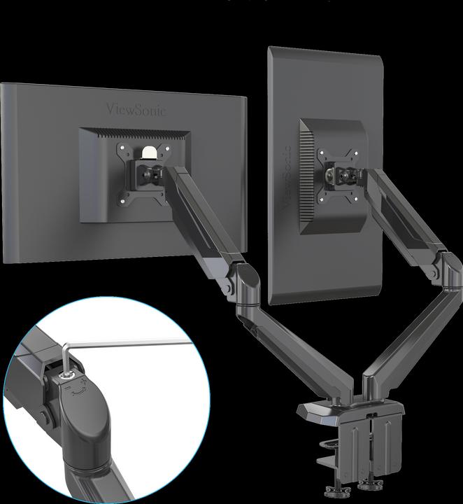 Produktbild Rockstable Prof. Double USB Schwarz (Tisch, 32")