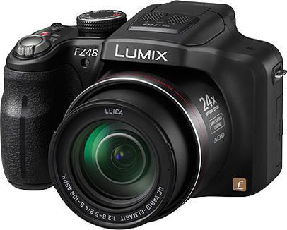 Panasonic Lumix FZ48, 12MP, 24x zoom, HD movies, black (1/2,3'')