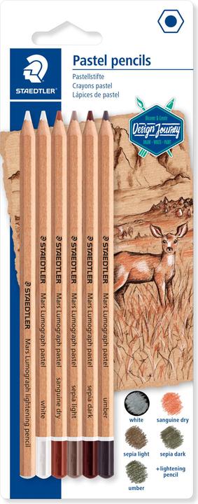 Produktbild Staedtler Mars Lumograph pastel 100P Pastellstifte (6 Farben, 6 x)