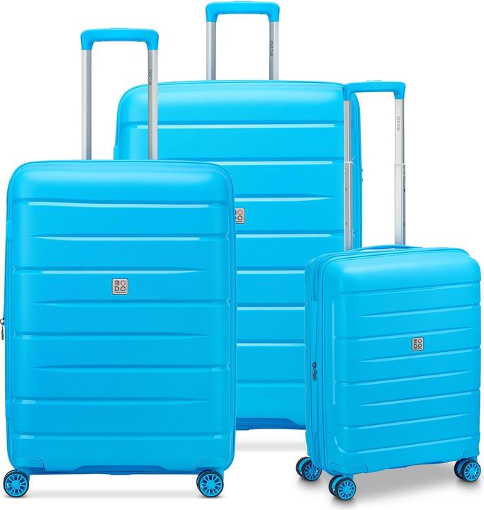 Immagine prodotto Modo by Roncato Starlight 3.0 4 Rollen Kofferset 3-teilig mit Dehnfalte (219 l, XL (da 115l))