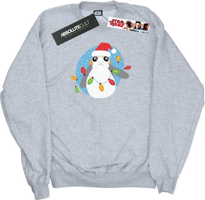 Immagine prodotto Star Wars The Last Jedi Porg Christmas Lights Felpa Uomo (S)