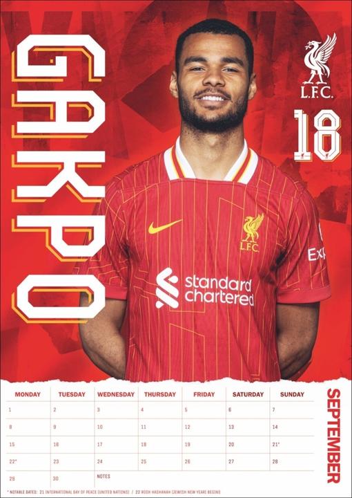 Produktbild Danilo Liverpool Posterkalender 2025 (Englisch)