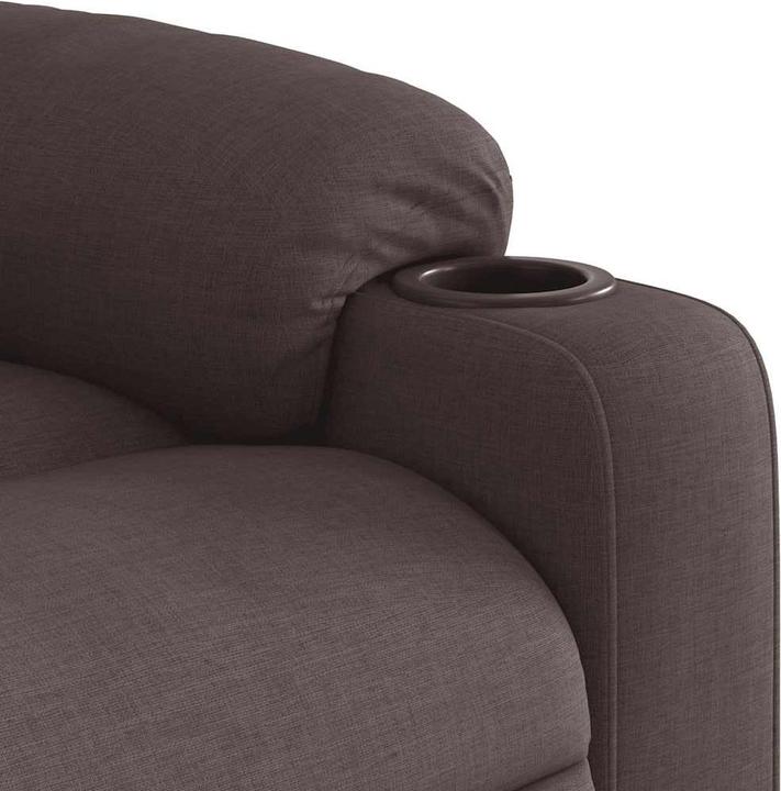 Produktbild VidaXL Massagesessel mit Aufstehhilfe Dunkelbraun Stoff