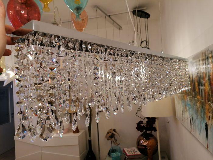 Actual product image TL Pendellampe 117cm gefertigt mit SPECTRA® Crystal von SWAROVSKI (G9)