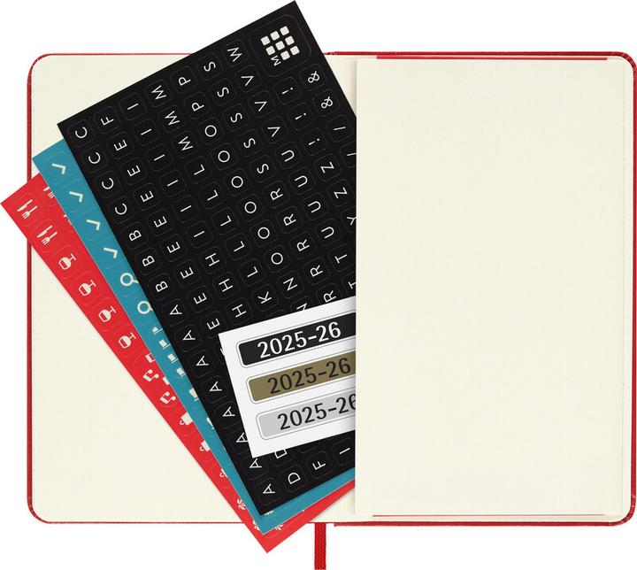 Actual product image Moleskine Schüleragenda Hard Cover Weekly Notebook (9 x 14 cm, English)