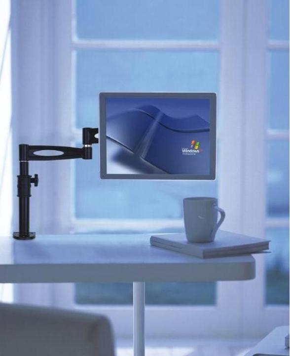 Actual product image Techly Desk mount for LCD TV LED 13 27 center arm tilt clamp (Table, 27")