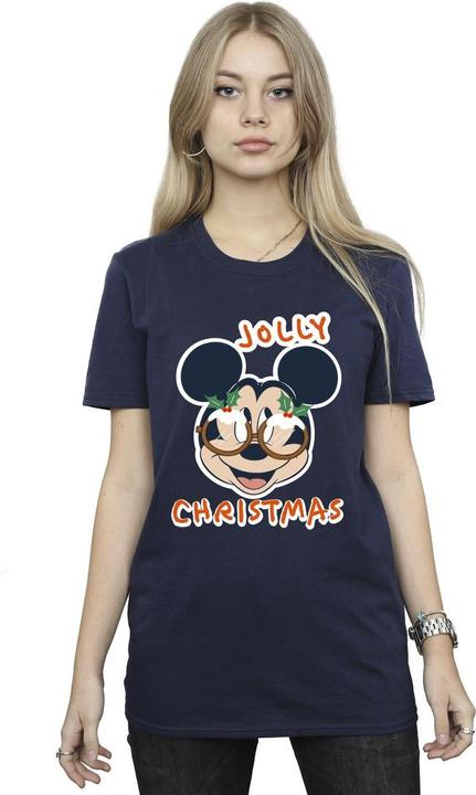 Image du produit Disney - T-shirt MICKEY MOUSE JOLLY CHRISTMAS GLASSES - Femme (XXL)