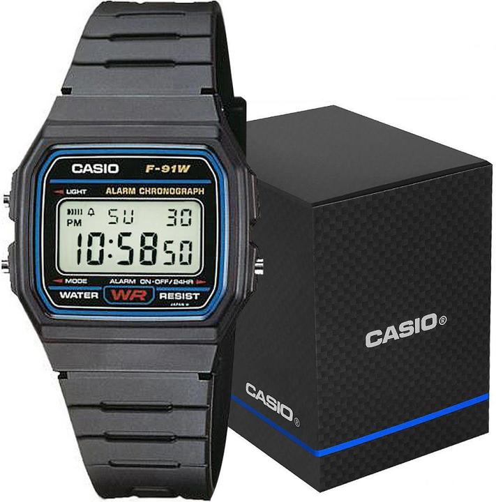 Image du produit Casio F-91W-1YEG (Montre numérique, 33.20 mm)