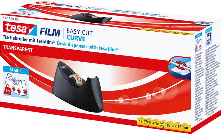 Produktbild tesa EASY CUT CURVE Tischabroller, rutschfest