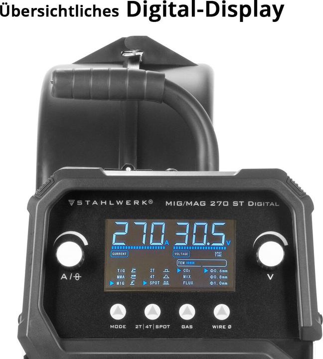 Produktbild Stahlwerk Schweissgerät MIG MAG 270 Digital IGBT 4-in-1 Inverter mit 270 A