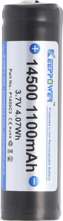 Produktbild Keeppower Akku 14500 PCB geschützt P1450C3 (1 Stk., 14500, 1100 mAh)