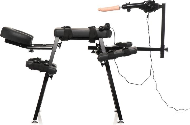 Produktbild Master Series XR Brands Gehorsamsbank mit Sexmaschine Schwarz