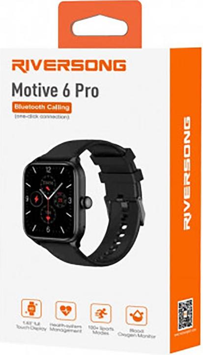 Actual product image Riversong smartwatch Motive 6 Pro space gray SW62