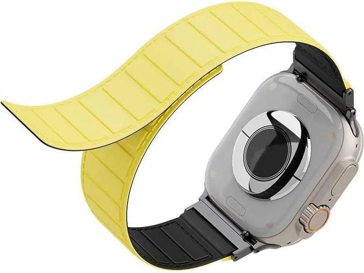 Image du produit Levelo Bande magnétique rotative Vogue pour Apple Watch 45/44/42MM (44 mm, 45 mm, 42 mm, Silicone)