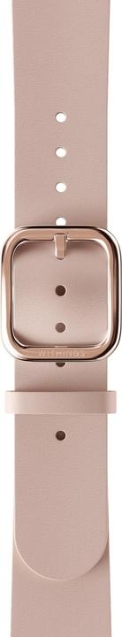 Immagine prodotto Withings Bracciale in pelle, 18 mm, oro rosa nudo (Bracciale in pelle nudo-R.G.Buckle-18mm) (18 mm, Cuoio)