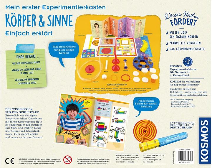 Produktbild Kosmos Mein erster Experimentierkasten- Körper & Sinne