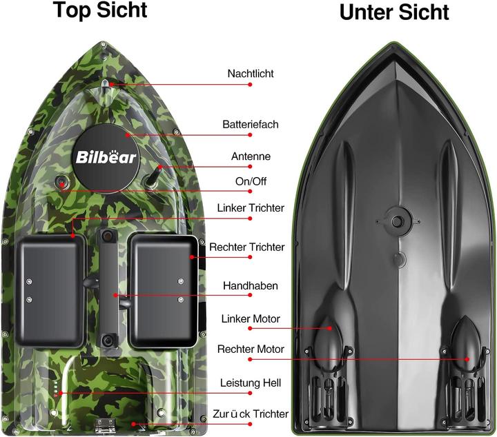 Produktbild Bilbear Futterboot mit Echolot und GPS