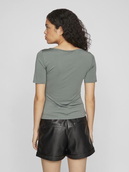 Actual product image Vila Boat-neck top with short sleeves (S)