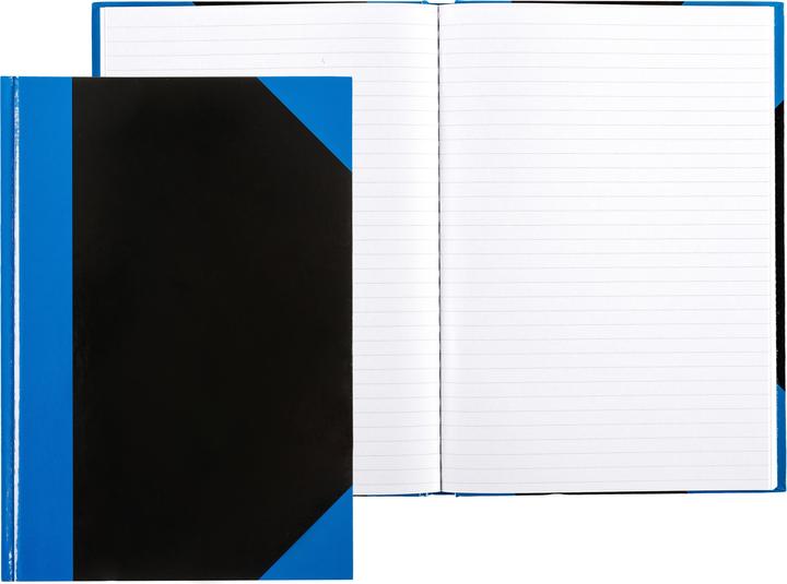 Actual product image Idena Notebook A4 lined black blue FSC-Mix (A4, Lined, Hardcover)