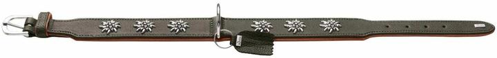 Actual product image Hunter Collar Munich 55/M, cowhide, green/cognac, neck circumference (Dog, General)