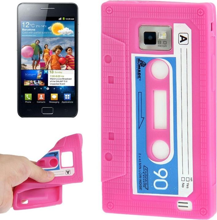 Produktbild König Design Schutzhülle Kassette für Handy Samsung Galaxy S2 i9100 pink (Samsung Galaxy S2 I9100)