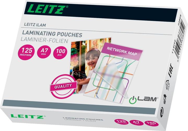 Actual product image Leitz Laminating foil pouch (A7, 100 Piece, 125 µm)