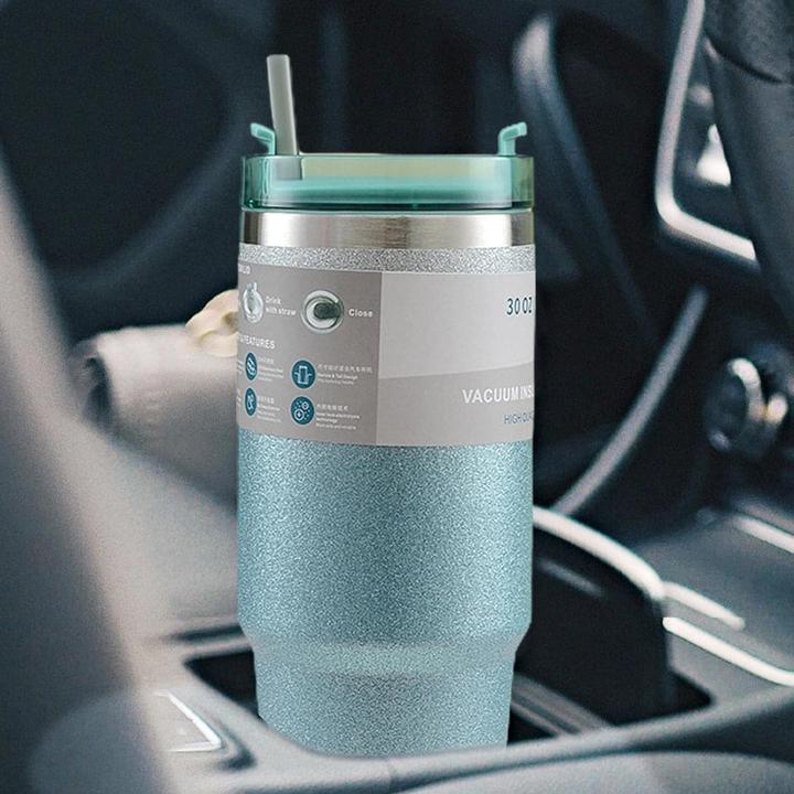 Produktbild ASMI Edelstahl Glitzer Thermobecher, Kaffeebecher, Auto-Tumbler-Becher, 900ml (0.89 l)