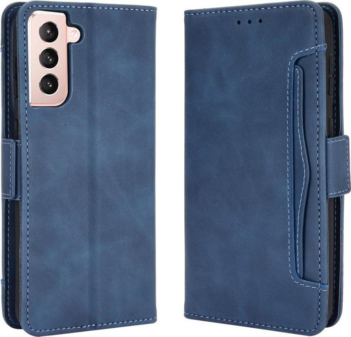 Produktbild Cover-Discount Galaxy S21+ - Etui mit vielen Kartenfächer blau (Samsung Galaxy S21+)