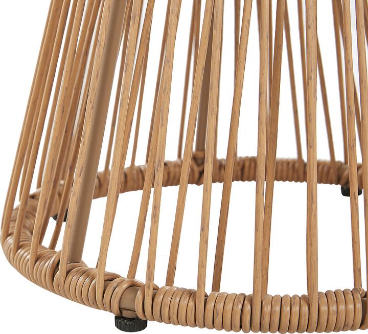 Image du produit Beliani Set de balcon en rotin naturel 2 chaises Revêtements gris clair TRESTINA (40 cm)