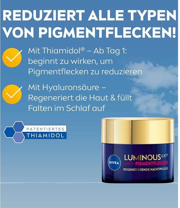 Actual product image NIVEA Cellular Luminous630 anti-pigmentation night cream (50 ml, 24h cream)