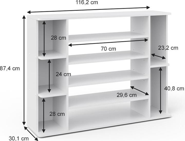 Produktbild Vicco Levin (117 x 87 x 30 cm)