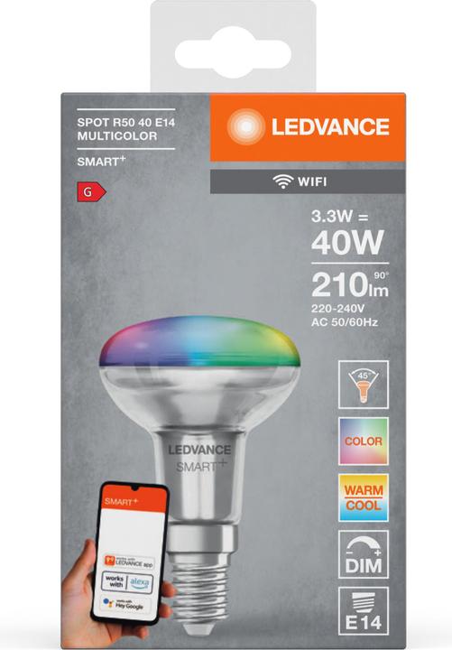 Actual product image Ledvance Smart+ Spot Concentra (E14, 3.30 W, 210 lm, 4 x, G)