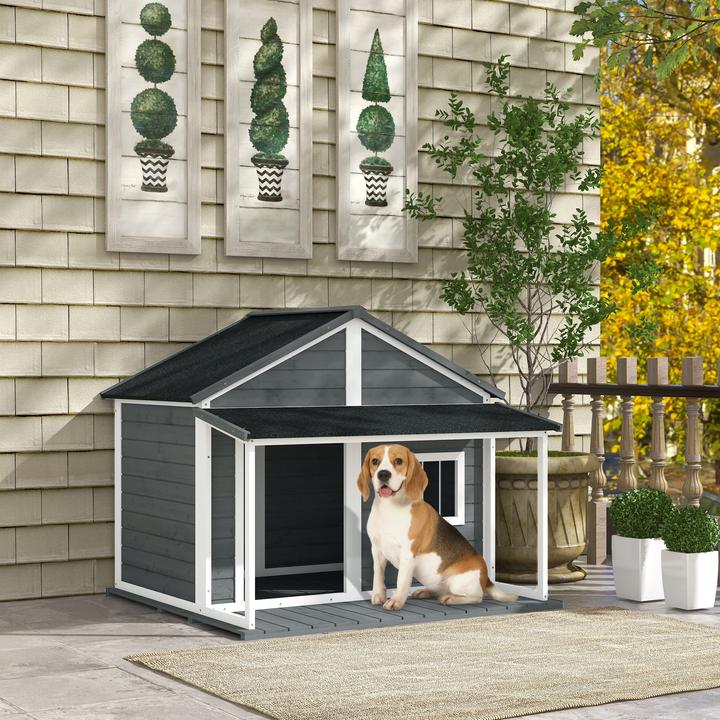 Image du produit PawHut Niche pour chien avec plancher surélevé (Niche pour chien)