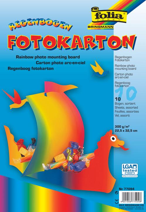 Folia Fotokarton Regenbogen 300 g/qm 10 St. (300 g/m², 10 x)