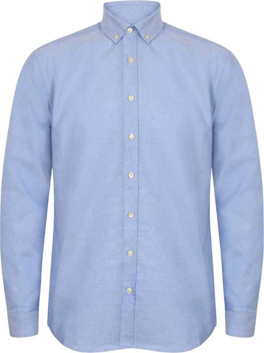 Produktbild Henbury Modern Langarm Klassik Fit Oxford Hemd (4XL)