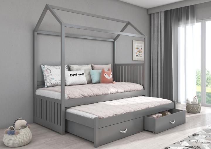 Actual product image ADRK Furniture House bed with JONASZEK 180x80 mattresses (180 x 80 cm)