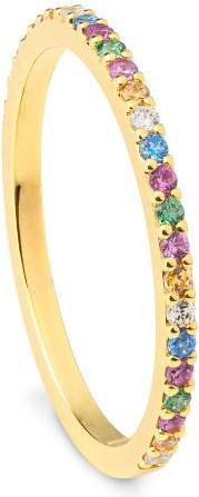 Immagine prodotto Breuning ANELLO - Brill. | Blu cielo | Verde mela | Saf. Rosa (48, Oro 750/18 K)