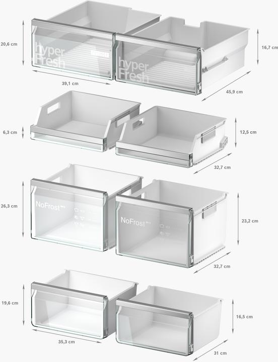 Actual product image Siemens iQ700, Kühl-Gefrier-Kombination, mehrtürig, 183 x 90.5 cm, BlackSteel, KF96DPXEA (547 l)