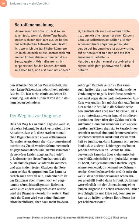 Immagine prodotto Heinze:Die beste Ernährung bei Endometr (Tedesco, Nicole R. Heinze, 2024)