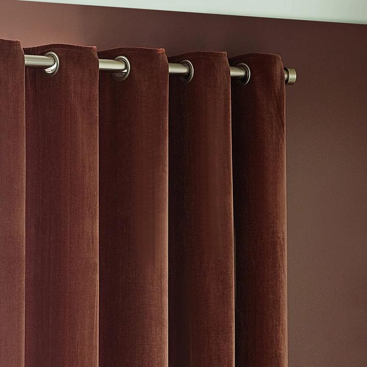 Immagine prodotto Yard Tende in ciniglia con occhielli in velluto (117 x 137 cm)