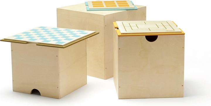 Kids Concept Game board storage 3 set - (1000648) (Multilingual)