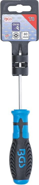 Actual product image BGS Screwdriver T-Star tamperproof (for Torx) T8 Blade Length 80 mm (T-section)