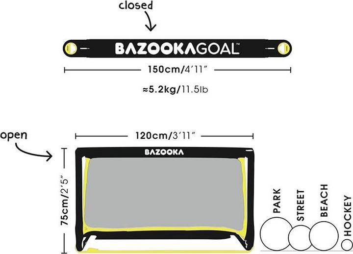 Actual product image BazookaGoal goal