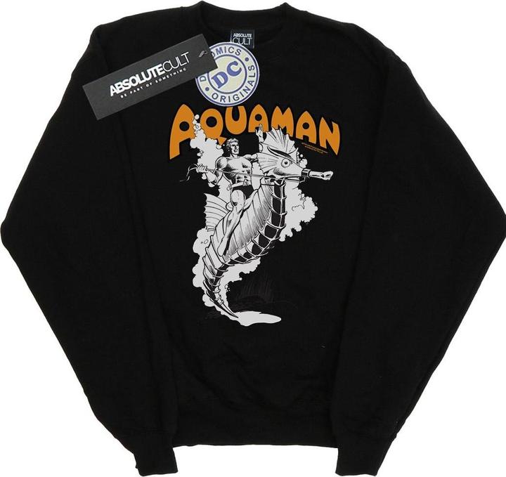 Aquaman Mono Action Pose Sweatshirt