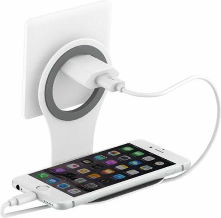 Image du produit Xlayer Support de prise, blanc, surface caoutchoutée