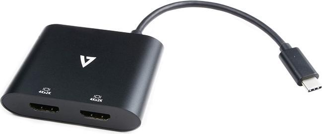 Immagine prodotto V7 USB C AdapterUSB to 2X HDMI (USB-C, 2 Porti)